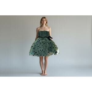 ChettaB Women 12 Chetta B Party Mini Dress Strapless Tulle Whimsygoth Fairycore